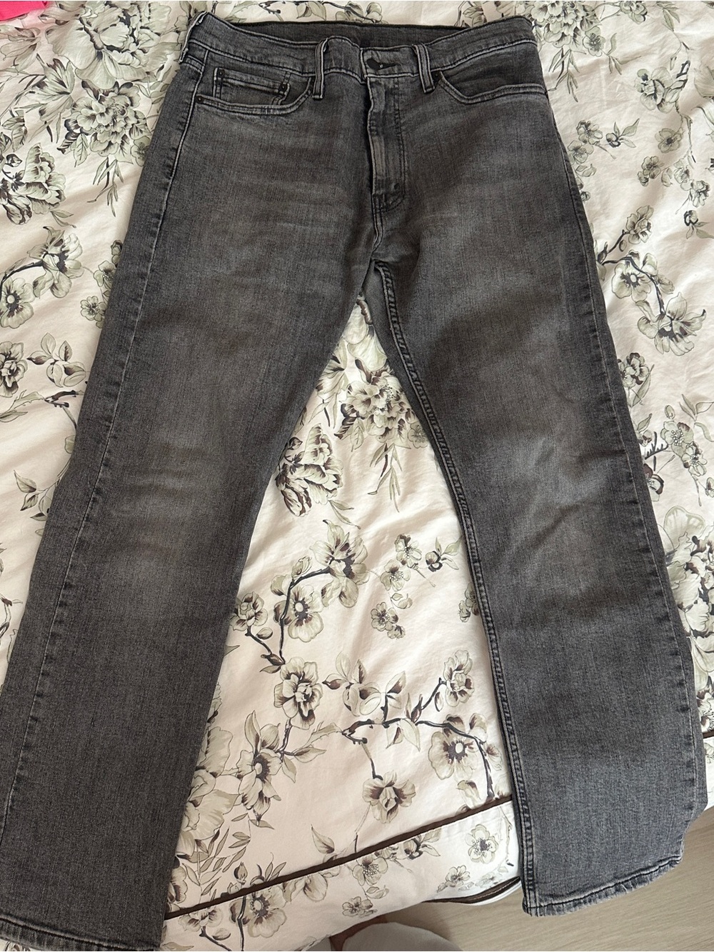 Levi's Men's Straight Jeans in Washed Charcoal